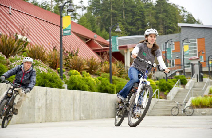 HSU Flickr, Students on Bikes